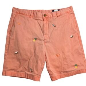 Vineyard Vines Breaker Short Men Size 36 Coral Orange Painkiller Chinos